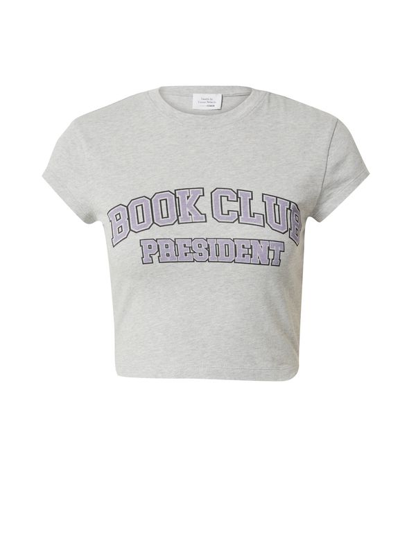 Daahls by Emma Roberts exclusively for ABOUT YOU Daahls by Emma Roberts exclusively for ABOUT YOU Тениска 'Cara'  сиво / пастелнолилаво / черно