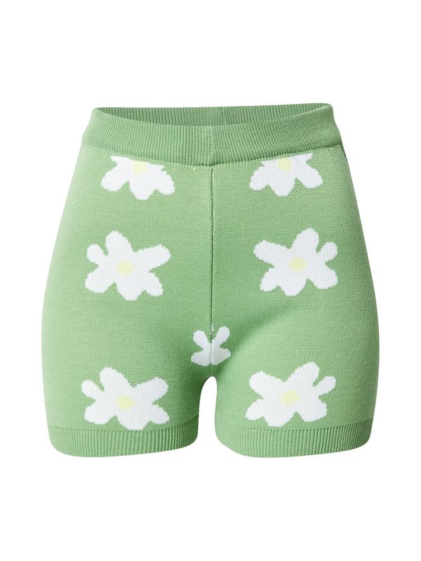 Daisy Street Daisy Street Панталон  жълто / светлозелено / бяло