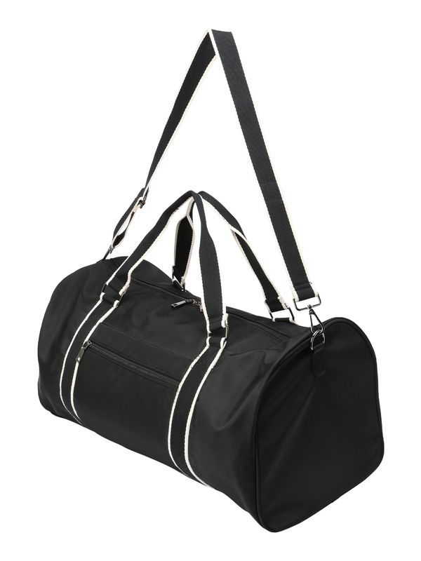 DAN FOX APPAREL DAN FOX APPAREL Чанта за пътуване тип "Weekender" 'William'  черно / бяло