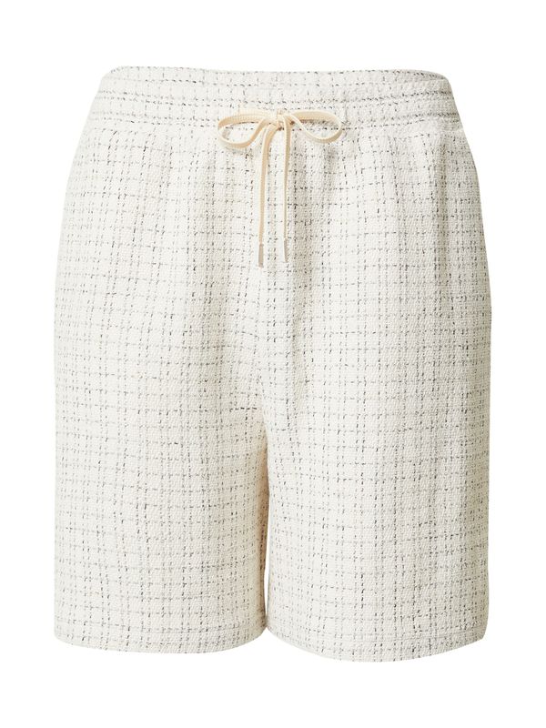 DAN FOX APPAREL DAN FOX APPAREL Панталон 'Moritz'  черно / мръсно бяло