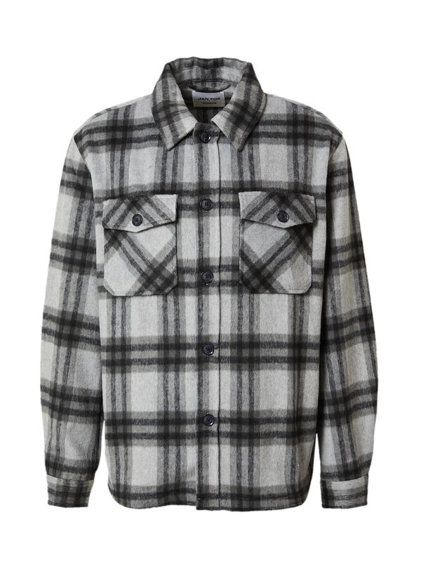 DAN FOX APPAREL DAN FOX APPAREL Преходно яке 'Benjamin'  сиво / черно