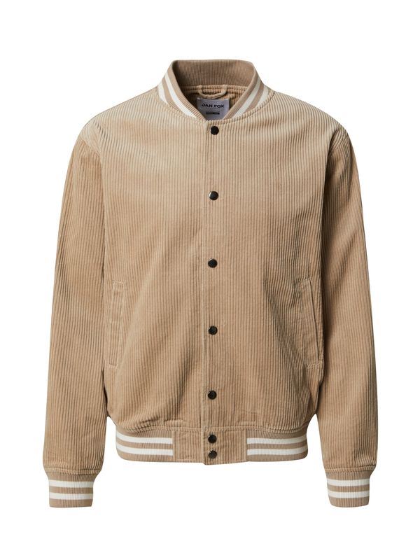 DAN FOX APPAREL DAN FOX APPAREL Преходно яке 'Leo'  светлобежово / бяло