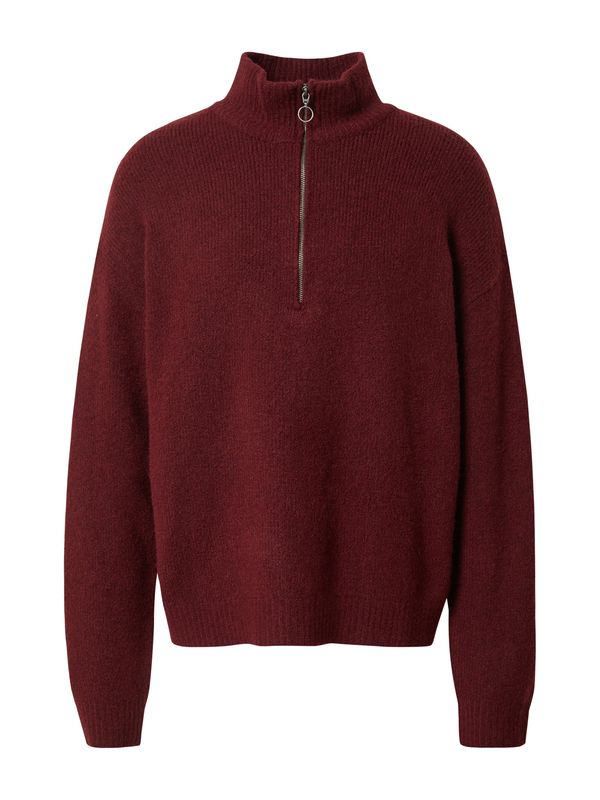 DAN FOX APPAREL DAN FOX APPAREL Пуловер 'Marek'  тъмночервено