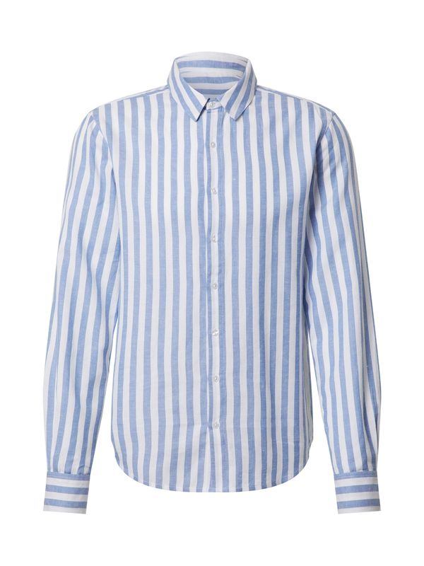 DAN FOX APPAREL DAN FOX APPAREL Риза 'Baran'  синьо