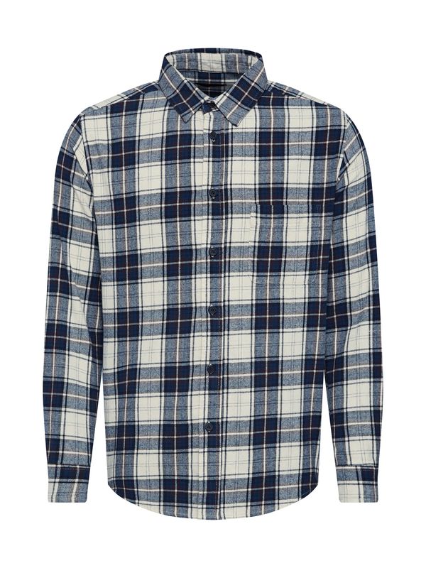 DAN FOX APPAREL DAN FOX APPAREL Риза 'Thies'  бежово / морскосиньо / нощно синьо