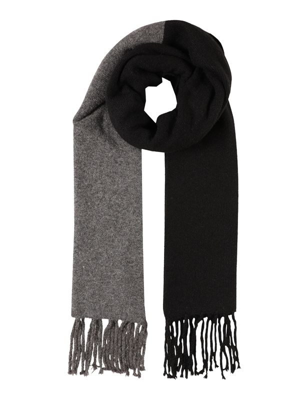 DAN FOX APPAREL DAN FOX APPAREL Шал 'Xaver'  сив меланж / черно