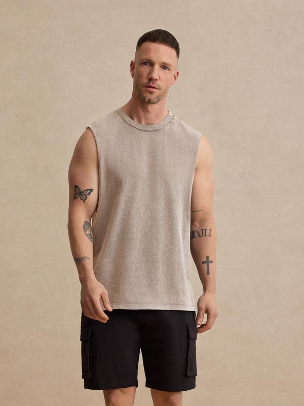 DAN FOX APPAREL DAN FOX APPAREL Тениска 'Lucian'  таупе сиво