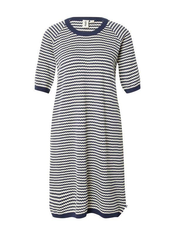 Danefae Danefae Плетена рокля 'Blomme'  морскосиньо / бяло