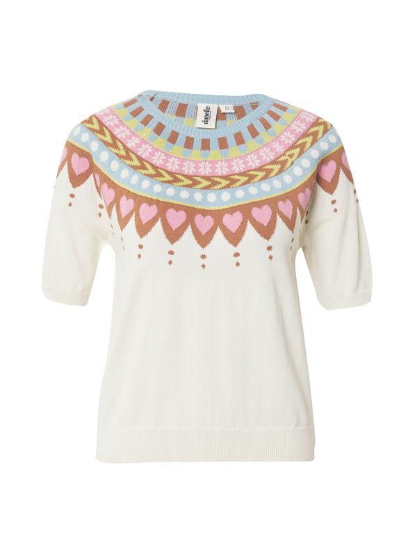 Danefae Danefae Пуловер 'Danehope'  светлосиньо / тъмно коралово / бледорозово / бяло