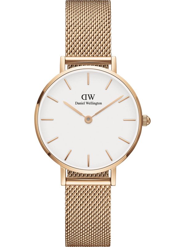 Daniel Wellington Daniel Wellington Аналогов часовник 'Petite Melrose RG White'  розово злато