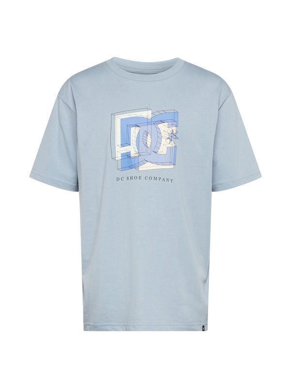 DC Shoes DC Shoes Тениска 'FINE ART'  пастелно синьо / светлосиньо / черно / бяло