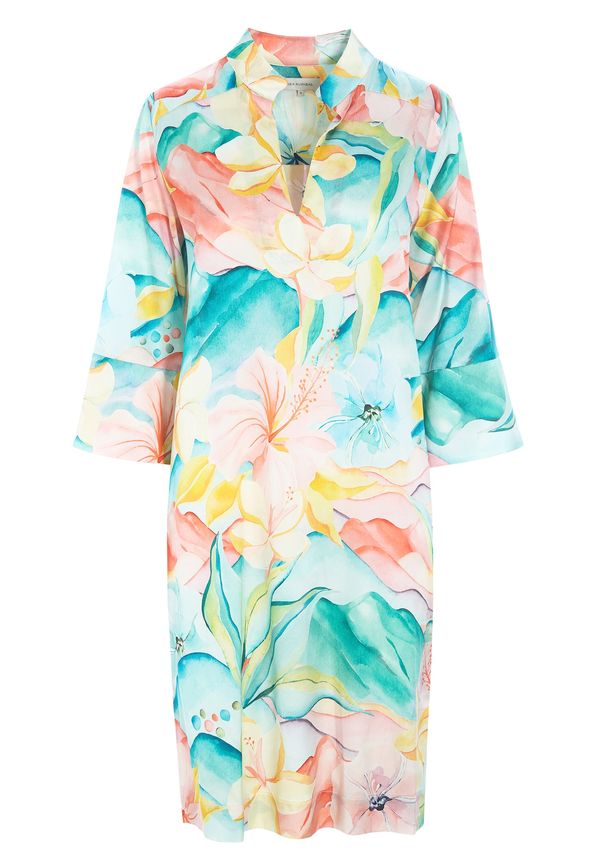 Dea Kudibal Dea Kudibal Рокля тип риза 'Sibeldea'  цвят "пясък" / пъстро