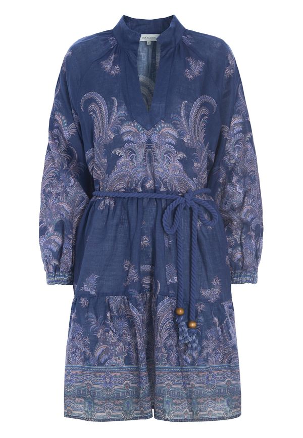 Dea Kudibal Dea Kudibal Рокля тип риза 'Vaniadea'  нощно синьо / пъстро