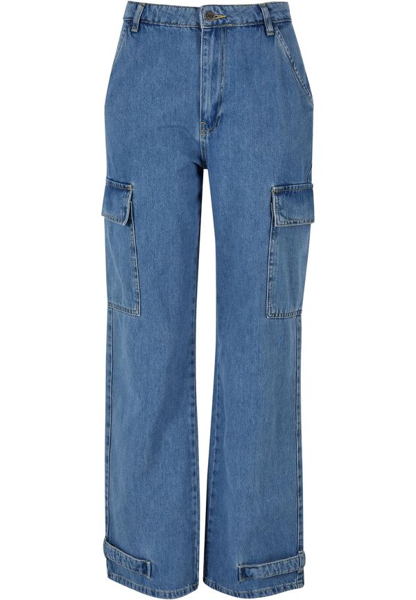 DEF DEF Карго дънки  син деним