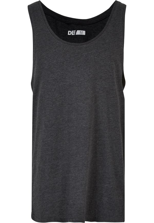 DEF DEF Тениска  антрацитно черно