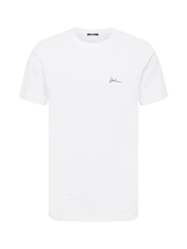 DENHAM DENHAM Тениска  черно / бяло