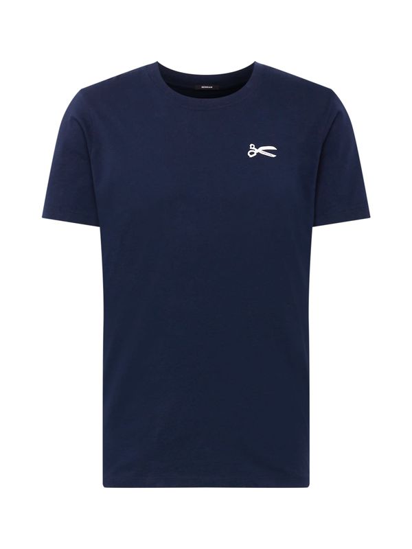 DENHAM DENHAM Тениска 'SCISSOR'  нейви синьо / бяло