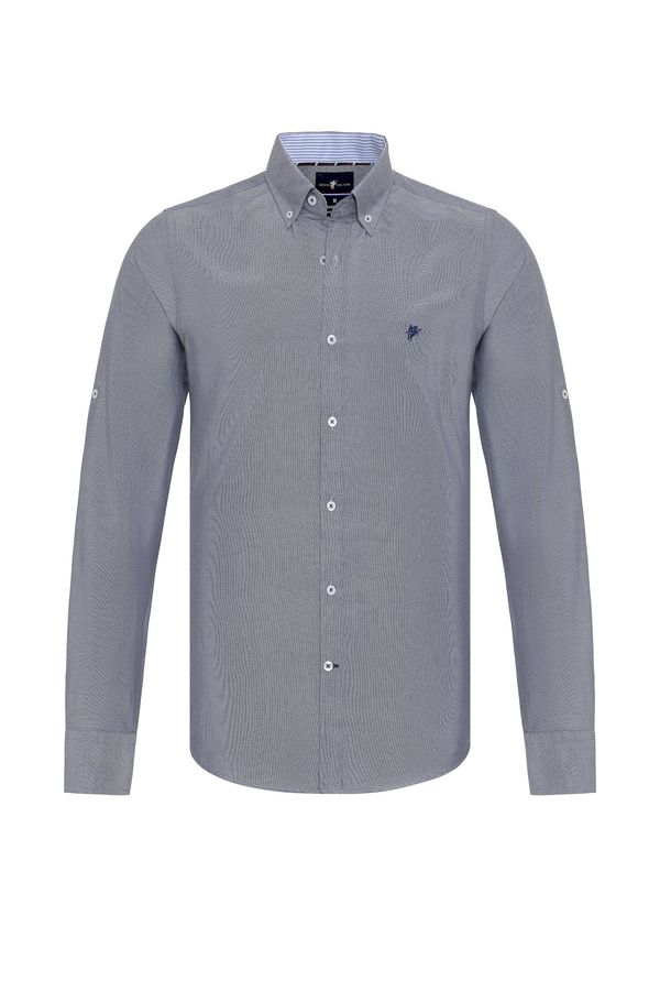 DENIM CULTURE DENIM CULTURE Бизнес риза 'JONES'  сиво
