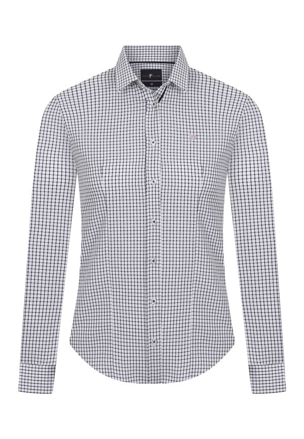 DENIM CULTURE DENIM CULTURE Блуза 'IRMA'  светлосиньо / черно