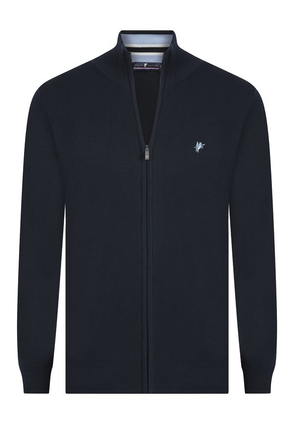 DENIM CULTURE DENIM CULTURE Плетена жилетка 'Leopoldo'  нейви синьо