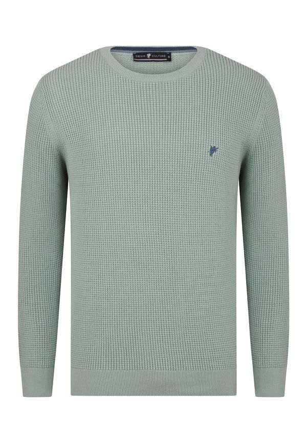 DENIM CULTURE DENIM CULTURE Пуловер 'ALJAMAIN'  синьо / мента