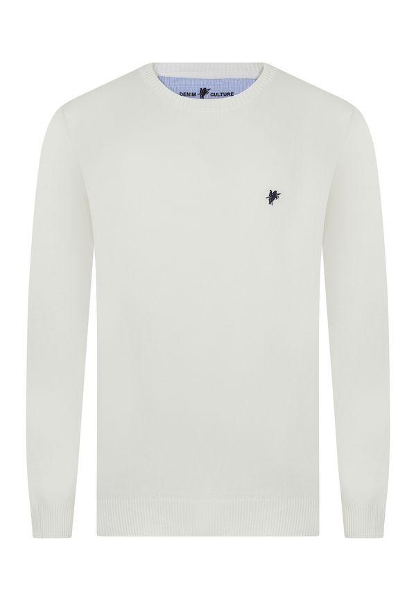 DENIM CULTURE DENIM CULTURE Пуловер 'NARCISO'  екрю