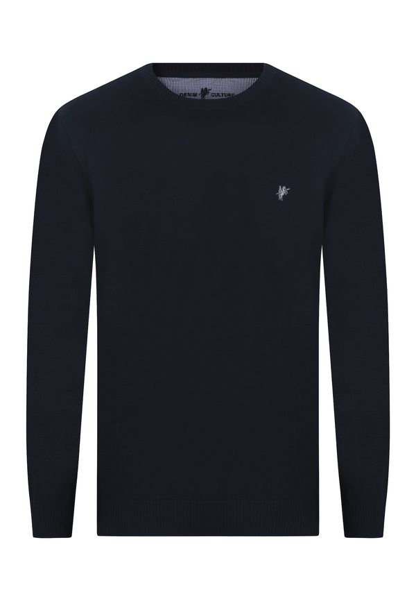 DENIM CULTURE DENIM CULTURE Пуловер ' NARCISO '  нейви синьо