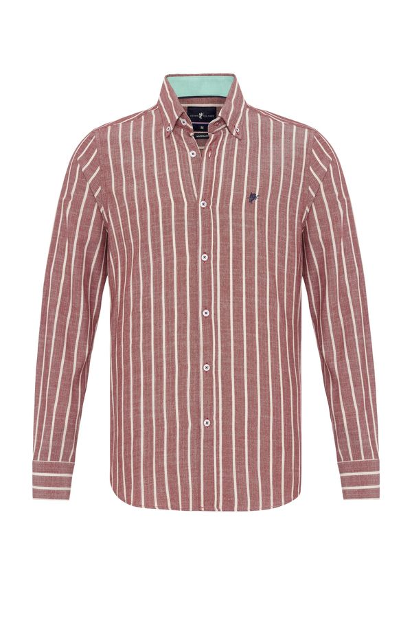 DENIM CULTURE DENIM CULTURE Риза ' ELDIN '  червено / бяло