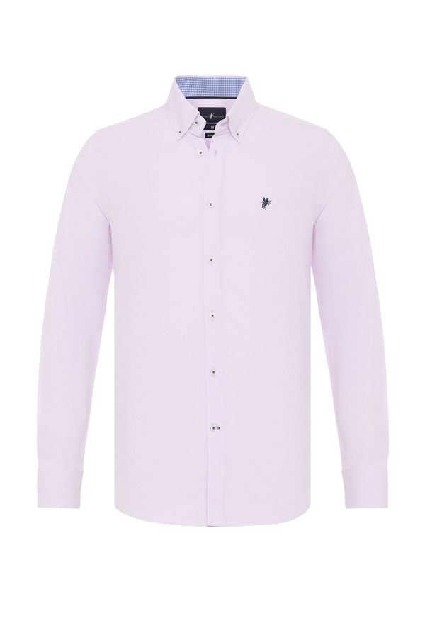 DENIM CULTURE DENIM CULTURE Риза 'ERMIN'  нейви синьо / розово