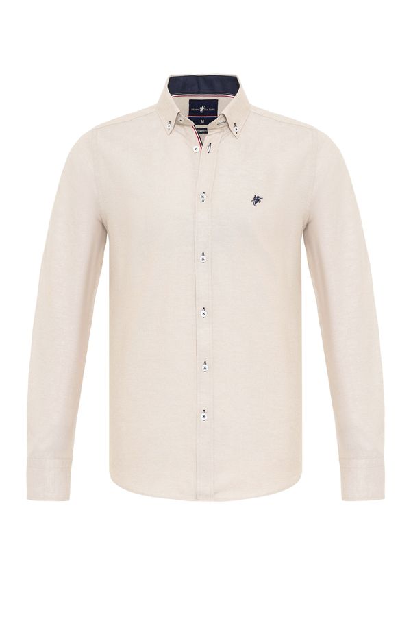 DENIM CULTURE DENIM CULTURE Риза 'JADON'  бежово