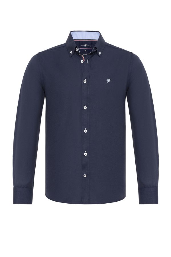 DENIM CULTURE DENIM CULTURE Риза 'JADON'  морскосиньо