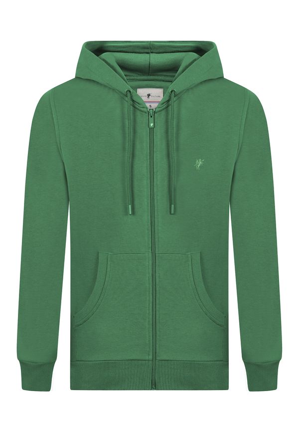 DENIM CULTURE DENIM CULTURE Суичъри с качулка 'PEDRO'  зелено