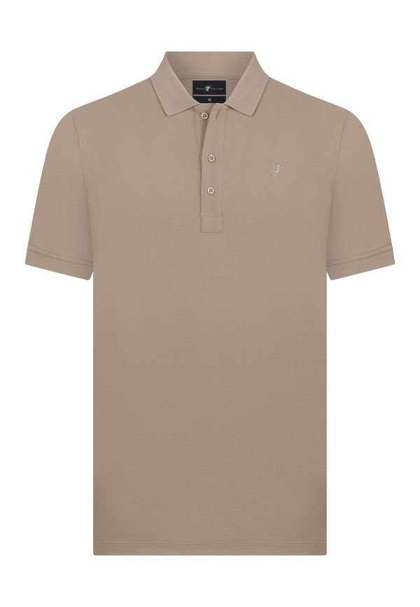 DENIM CULTURE DENIM CULTURE Тениска 'JONATHAN'  бежово