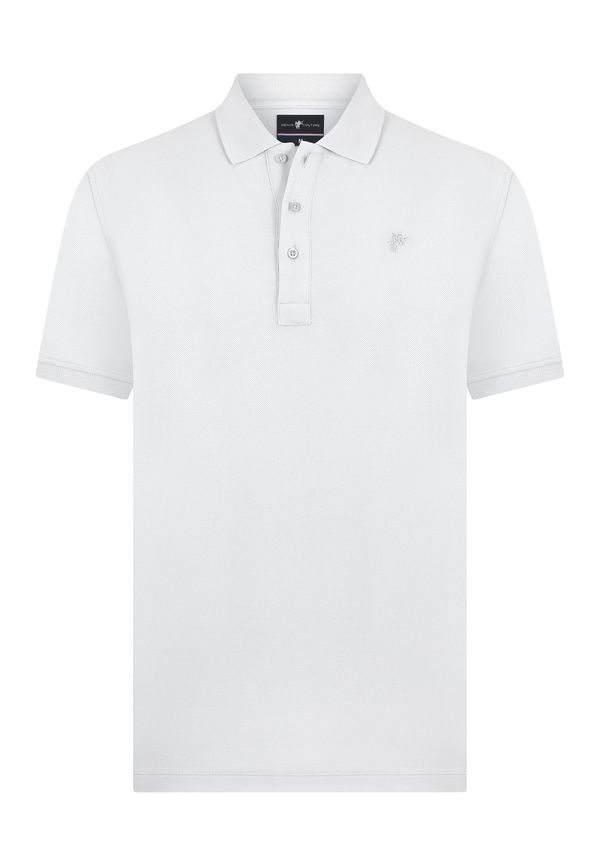 DENIM CULTURE DENIM CULTURE Тениска 'JONATHAN'  бяло