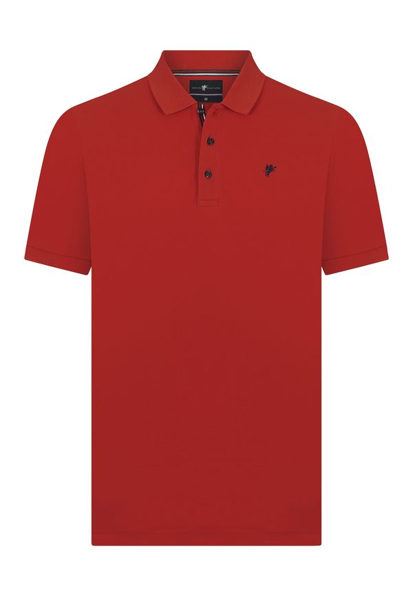 DENIM CULTURE DENIM CULTURE Тениска ' TADAS'  нейви синьо / червено