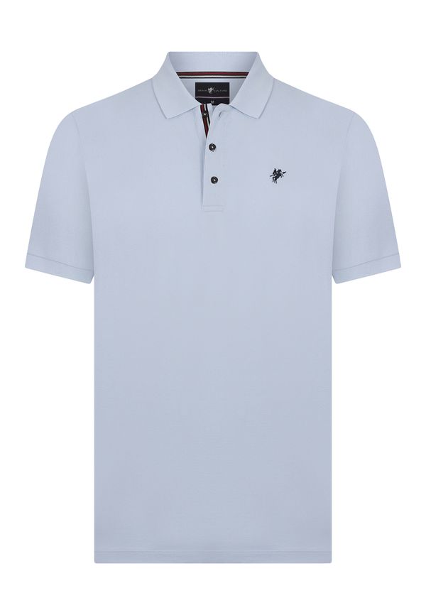 DENIM CULTURE DENIM CULTURE Тениска 'TADAS'  синьо / нейви синьо