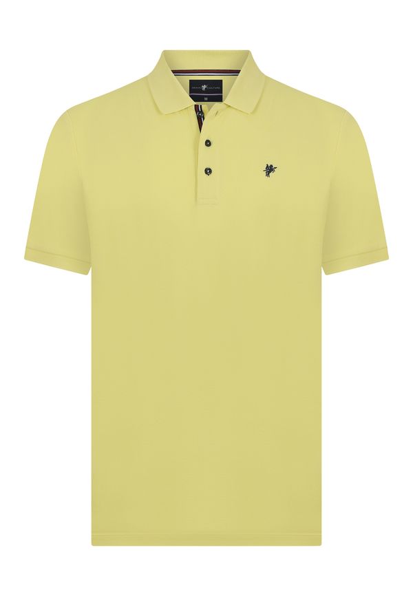 DENIM CULTURE DENIM CULTURE Тениска 'TADAS'  жълто