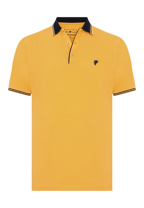 DENIM CULTURE DENIM CULTURE Тениска 'ZORAN'  горчица