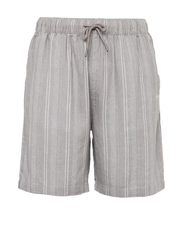 Denim Project Denim Project Панталон  сиво / бяло