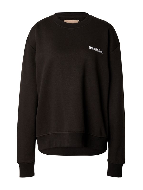 Denim Project Denim Project Суичър 'WASTA'  черно / бяло