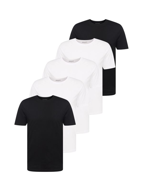 Denim Project Denim Project Тениска  черно / бяло