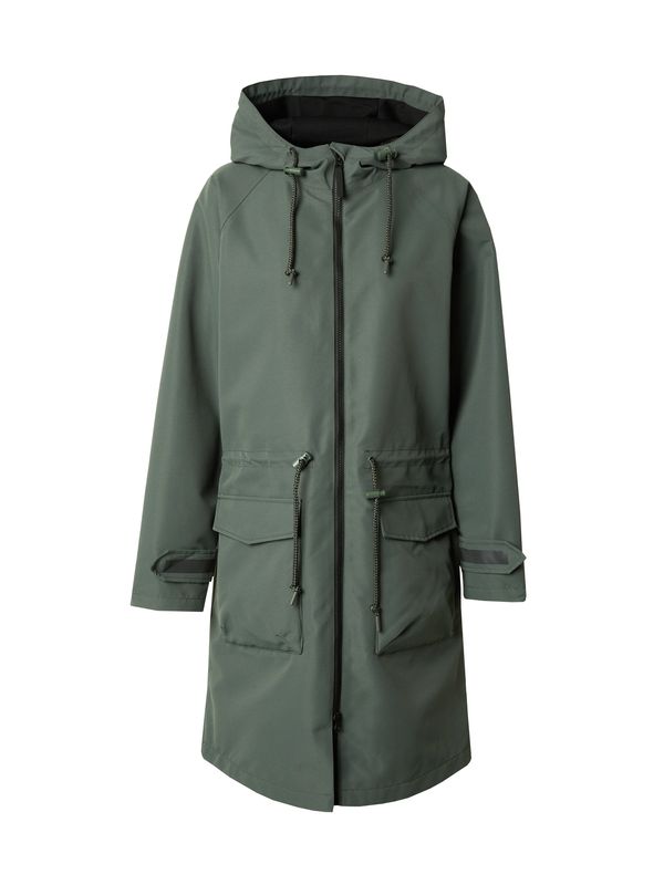 Derbe Derbe Функционално палто 'Phoeby'  тъмнозелено / черно