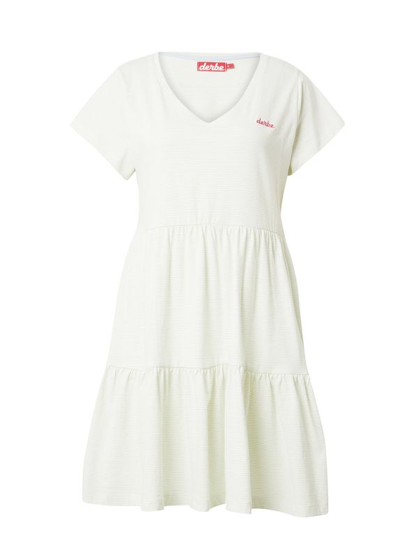 Derbe Derbe Лятна рокля  светлосиво / червено / бяло