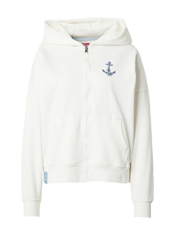 Derbe Derbe Суичъри с качулка 'Rosenanker'  нощно синьо / лазурно синьо / светлосиньо / мръсно бяло