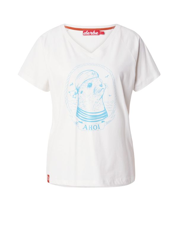 Derbe Derbe Тениска 'Matrosenrobbe'  небесносиньо / бяло