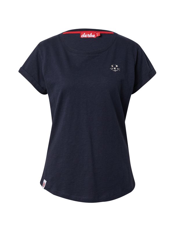 Derbe Derbe Тениска  нейви синьо / бяло