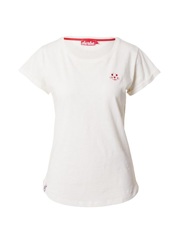 Derbe Derbe Тениска 'Robbenschnute'  бяло