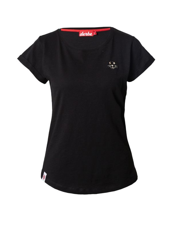 Derbe Derbe Тениска 'Robbenschnute'  черно