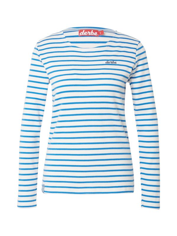 Derbe Derbe Тениска  синьо / бяло