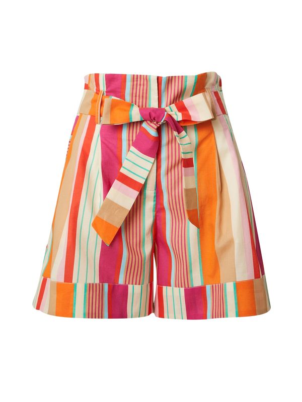 Derhy Derhy Панталон  нефритено зелено / оранжево / розово / бяло